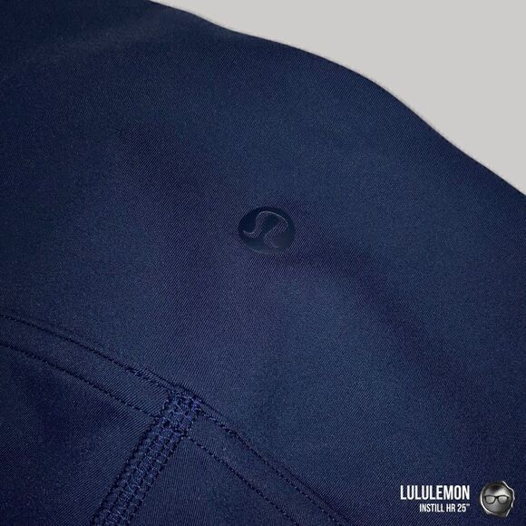 LULULEMON INSTILL HIGH RISE TIGHT 25” IN TRUE NAVY WOMEN SIZE 8 LEGGINGS PETITE - Picture 8 of 14